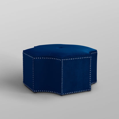 Fiorella Velvet Cocktail Ottoman