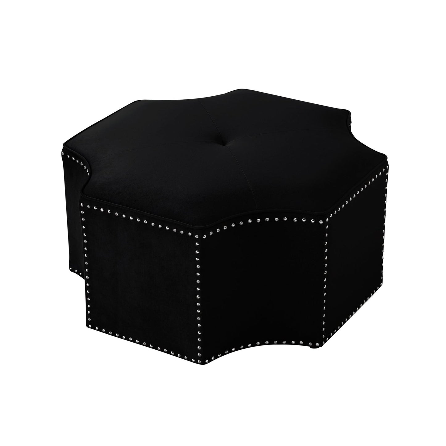 Fiorella Velvet Cocktail Ottoman