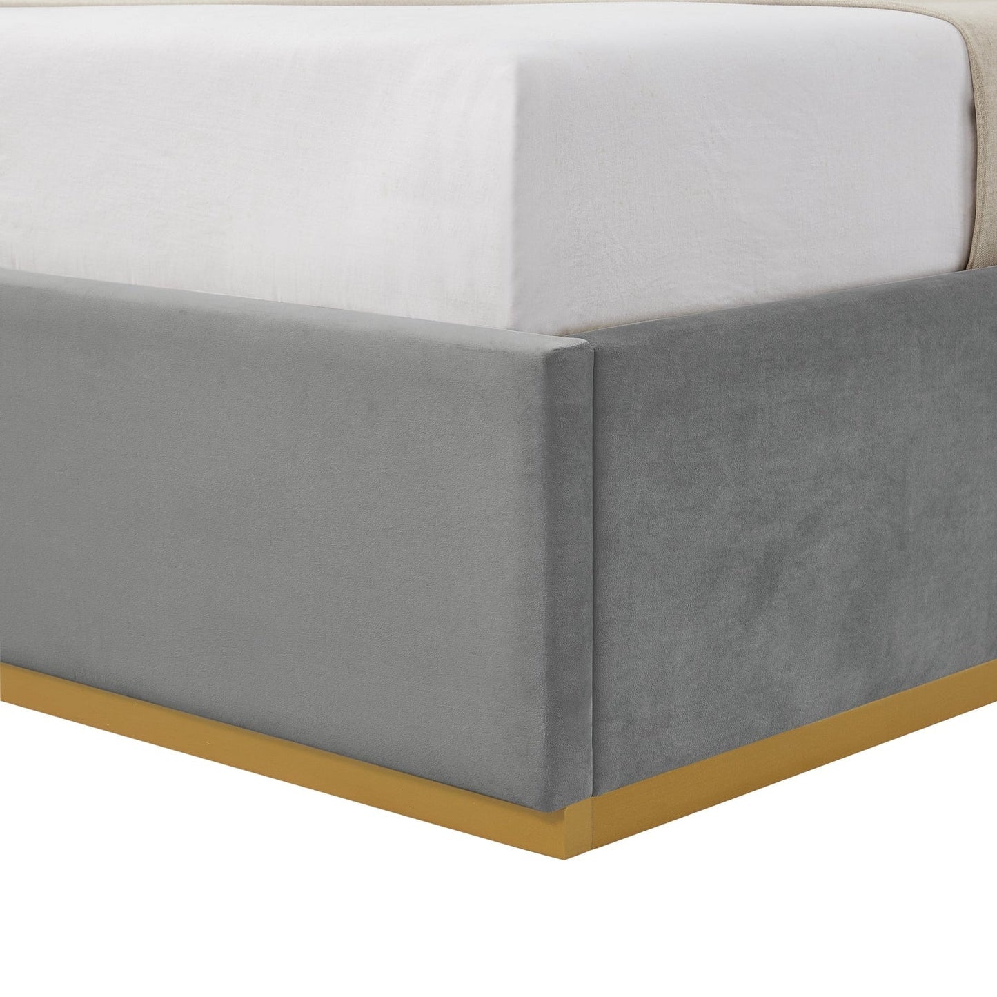 Addalyn Velvet Platform Bed