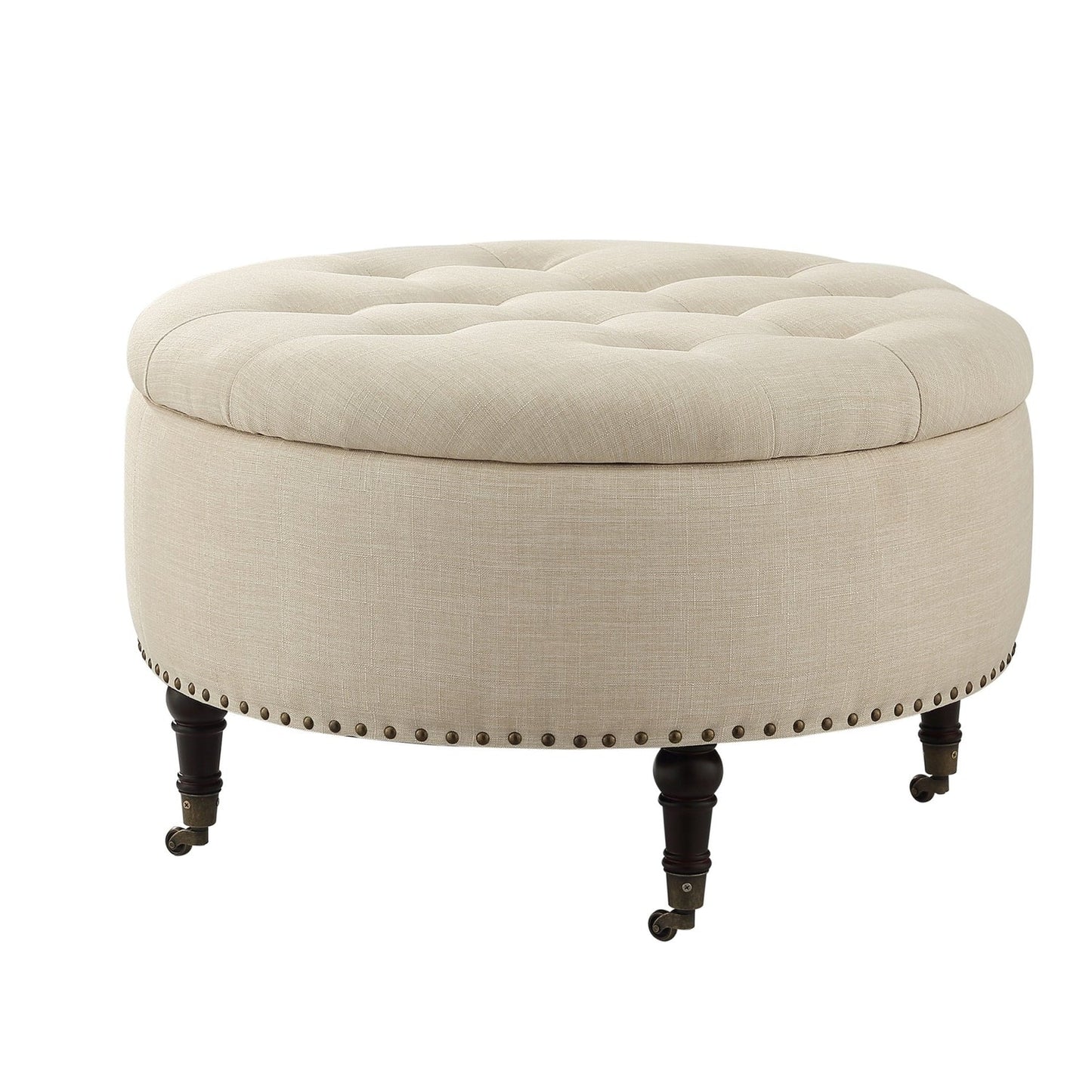 Elizabeth Storage Ottoman Linen