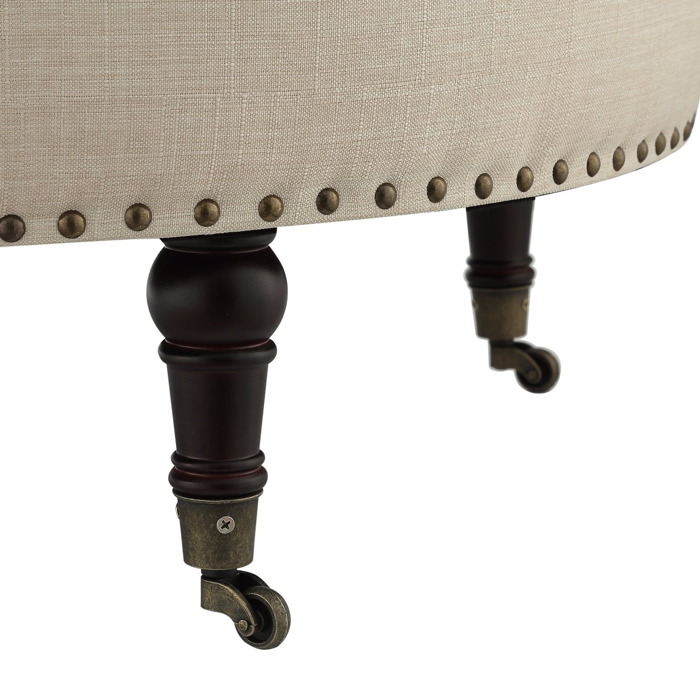 Elizabeth Storage Ottoman Linen