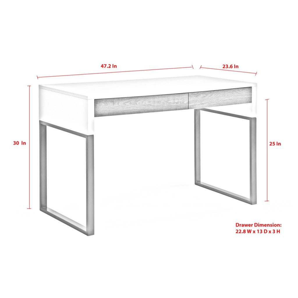 Jamir Writing Desk with 2 Drawers