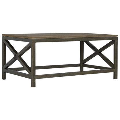 Industrial Cross Metal Coffee Table