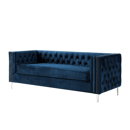 Giovanni Velvet 3 Seat Sofa 85"