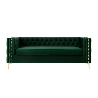 Giovanni Velvet 3 Seat Sofa 85"