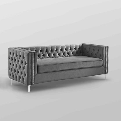 Giovanni Velvet 3 Seat Sofa 85"