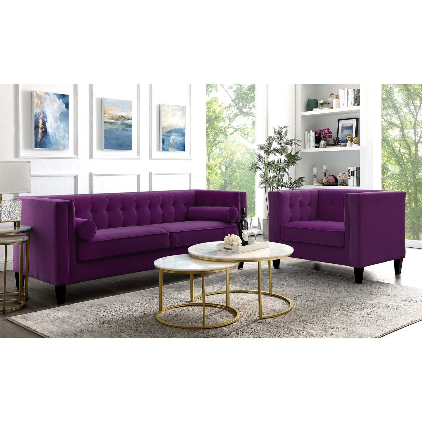 Lotte Velvet Sofa