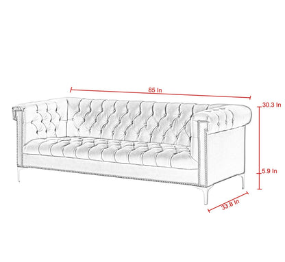 Oxford PU Leather Sofa