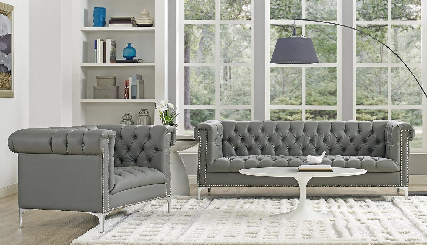 Oxford PU Leather Sofa