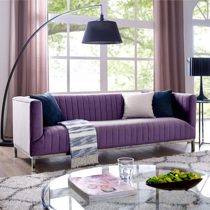 Sean Velvet 3-Seat Sofa