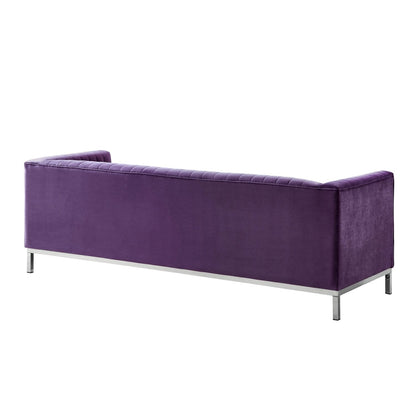 Sean Velvet 3-Seat Sofa