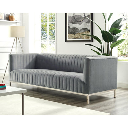 Sean Velvet 3-Seat Sofa