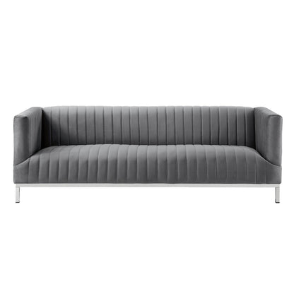 Sean Velvet 3-Seat Sofa