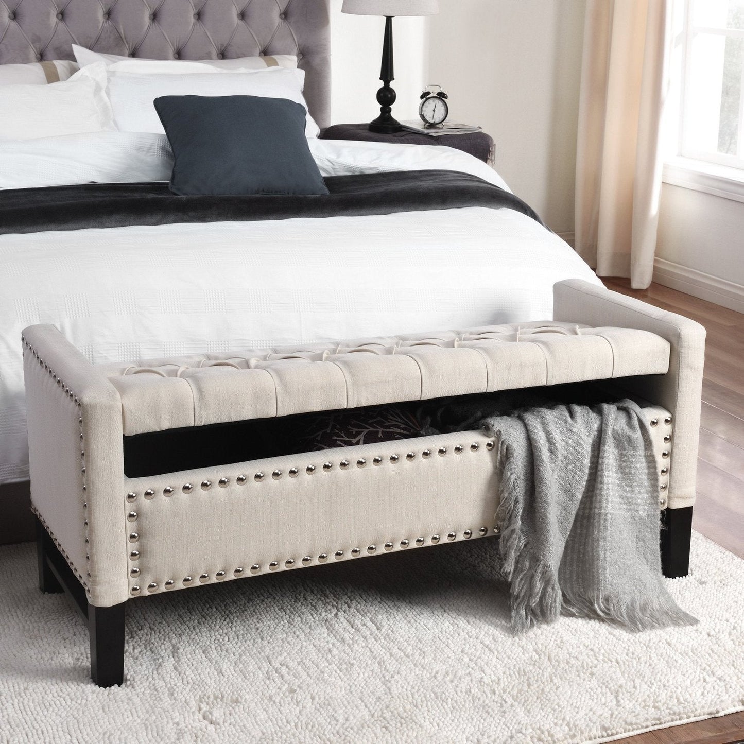 Columbus Linen Storage Bench