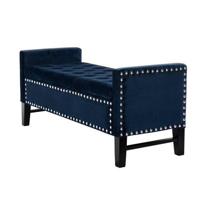 Columbus Velvet Storage Bench