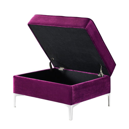 Giovanni Velvet Storage Ottoman