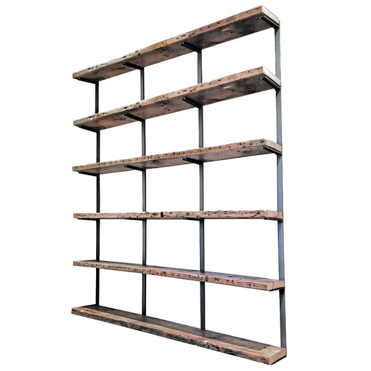Wall Mount 6 Shelf Unit: 89.5" H