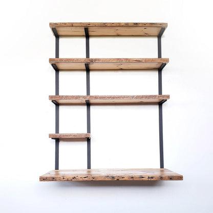 Floating Desk + 4 Shelves