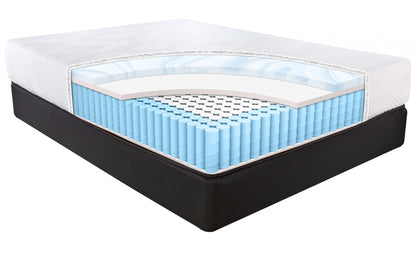 10.5" Hybrid Lux Memory Foam And Wrapped Coil Mattress Full