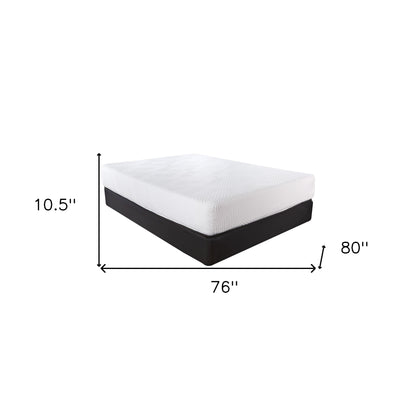 10.5" Hybrid Lux Memory Foam And Wrapped Coil Mattress Full