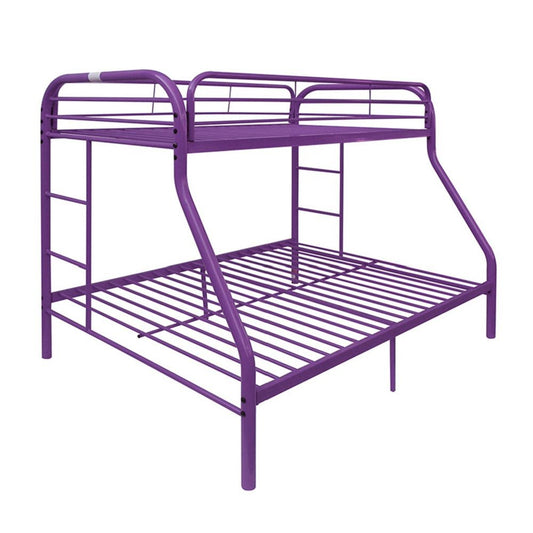 Purple Twin Over Full Size Bunk Bed